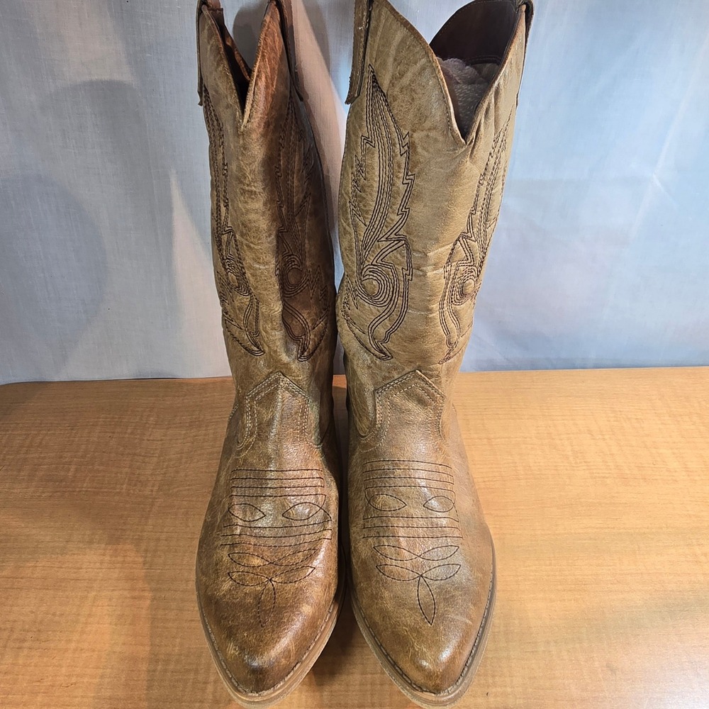 Coconuts by Matisse Women's Cowboy Boots Wings Tan/Gold Size 9 Western